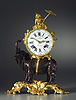 A very important Louis XV  gilt and patinated bronze Pendule 'A L'Elélphant'